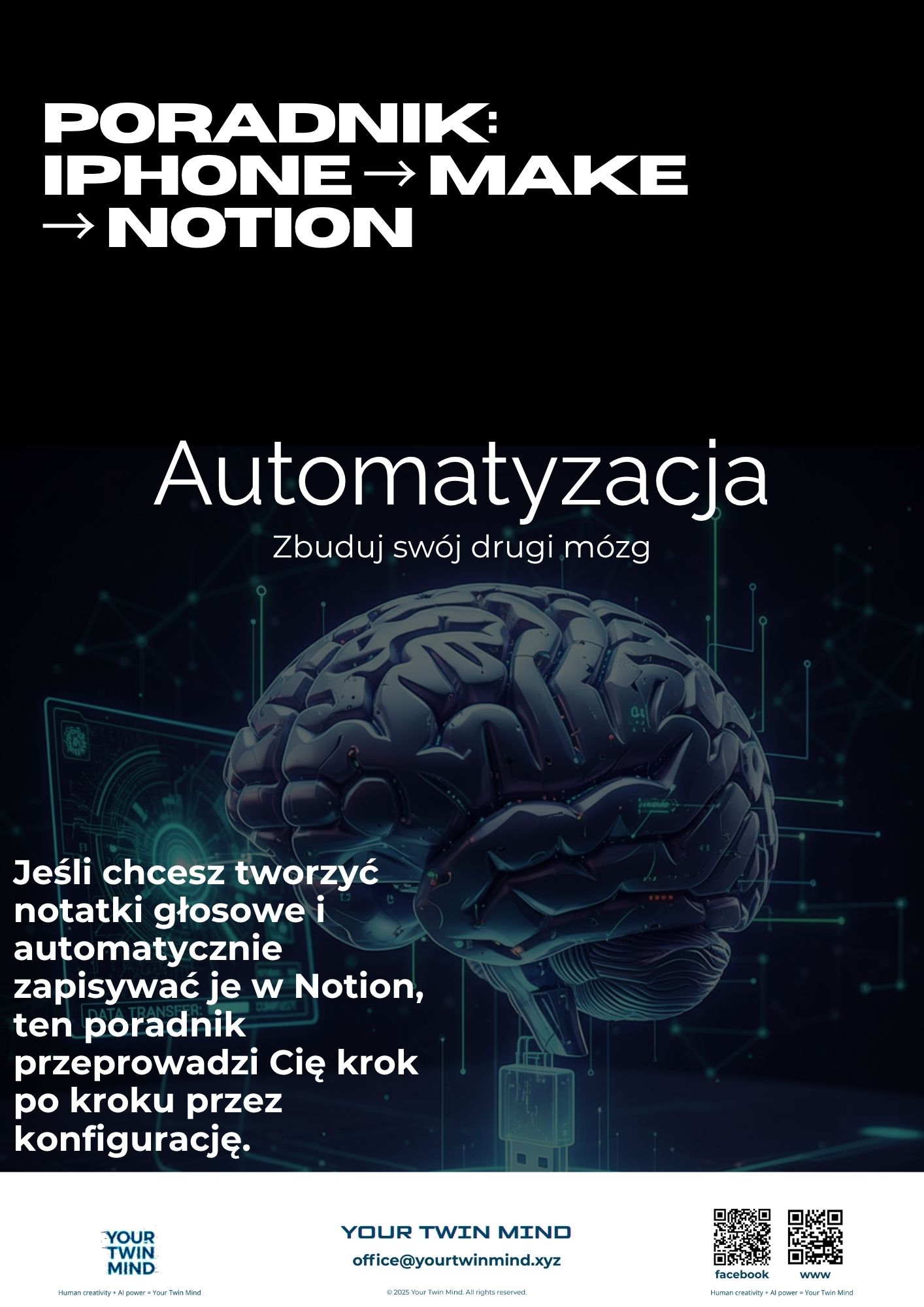 Automatyzacja: iPhone → Make → Notion – Zbuduj swój drugi mózg